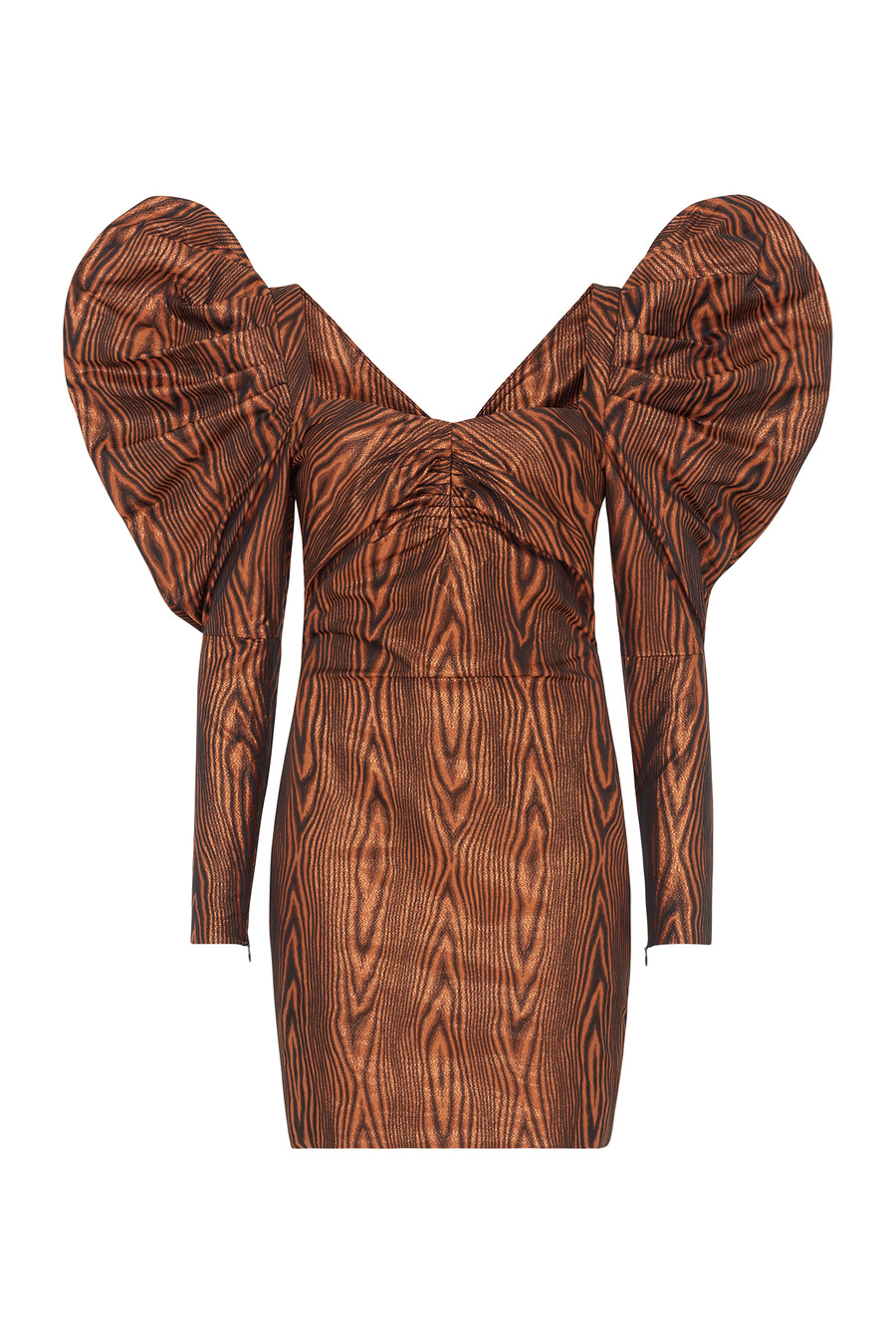Volume Sleeve Mini Dress