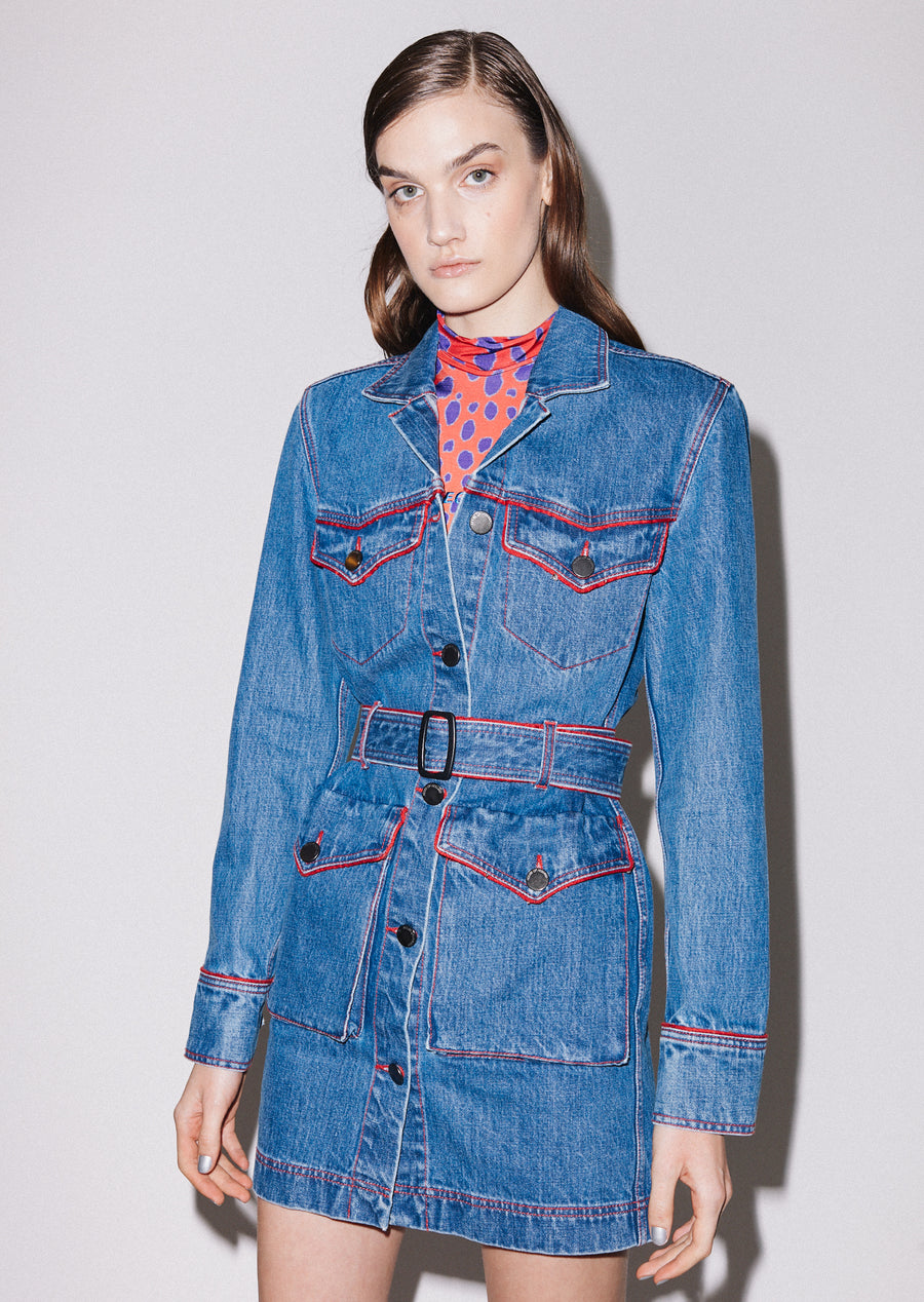 Western Denim Dress
