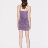 House of Holland Gathered Lurex Mini Dress
