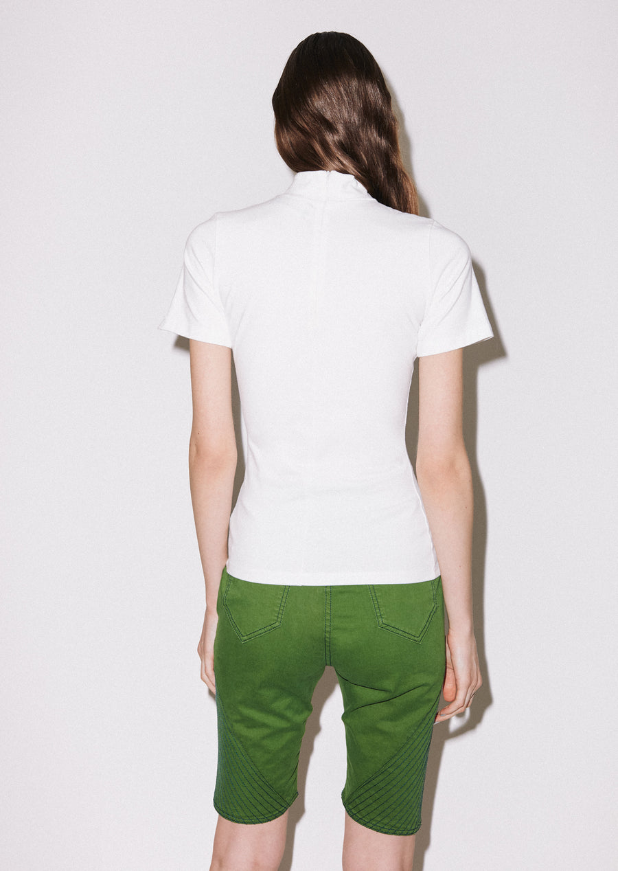 'Hey There' Shrunken High Neck Tee