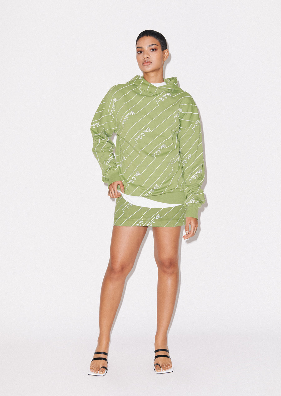 House Monogram Longline Hoodie