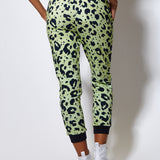 House of Holland Animal Print Jogger in Mint