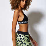 House of Holland Animal Print Jogger in Mint