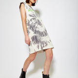 House of Holland Tie Dye Sleeveless T-Shirt Dress