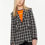 House of Holland Checked Blazer in Black&White
