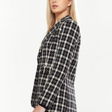 House of Holland Checked Blazer in Black&White