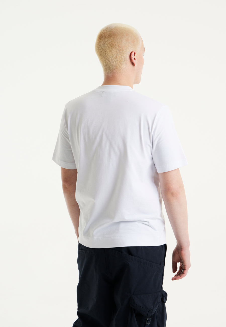 House of Holland Planet Printed T-shirt in White