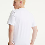 House of Holland White Laser-Cut Transfer Printed T-Shirt