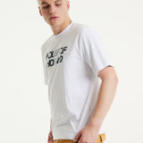 House of Holland White Laser Cut Transfer Printed T-shirt With A Shimmer Animal Detail