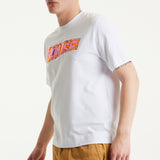 House of Holland Iridescent Laser Cut Printed T-Shirt in White