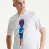 House of Holland White Balloon Digital Printed T-Shirt