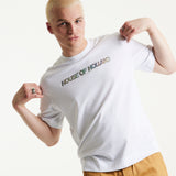 House Of Holland Holographic Rainbow Transfer Printed T-shirt in White