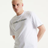 House Of Holland Holographic Rainbow Transfer Printed T-shirt in White