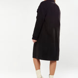 House Of Holland Statement Collar Coat In Black