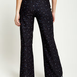 House Of Holland Star Print Trousers In Black