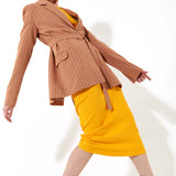 House of Holland Oversized Jacket with A Belt Button Fastening and Extra Long Sleeves
