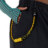 House of Holland Jersey Skirt in Black with Pockets and Rope Detail
