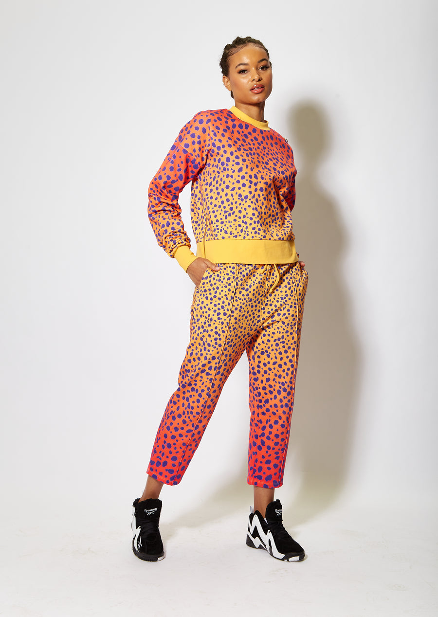 House of Holland vivid cheetah print joggers