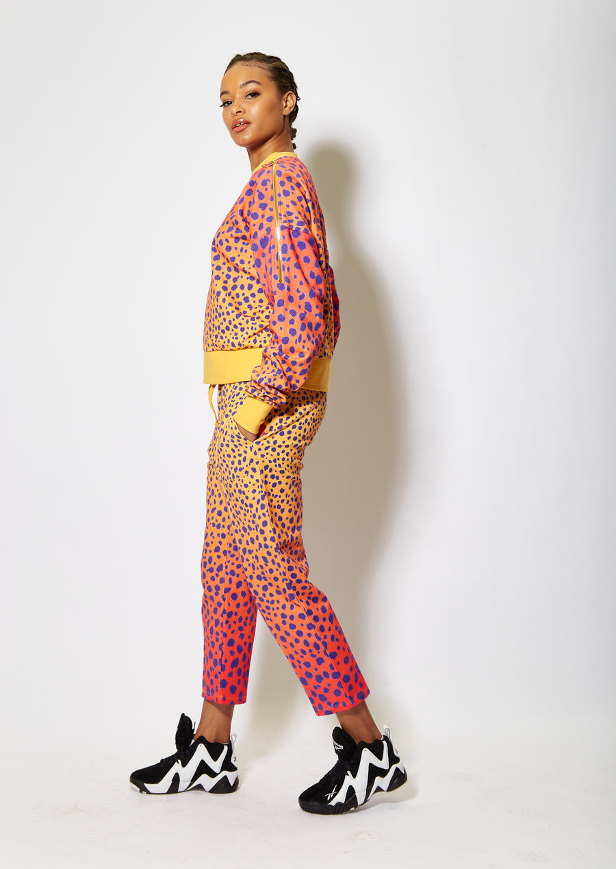 House of Holland vivid cheetah print joggers