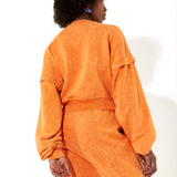 House of Holland Tracksuit Bottoms in Orange with a Drawstring Waist