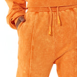 House of Holland Tracksuit Bottoms in Orange with a Drawstring Waist