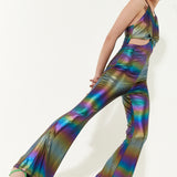 House of Holland Cut Out Halter-Neck Jumpsuit in Rainbow