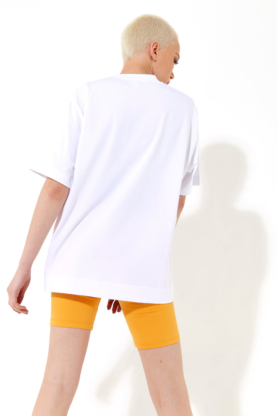 House of Holland Iridescent Transfer Printed T-shirt in White