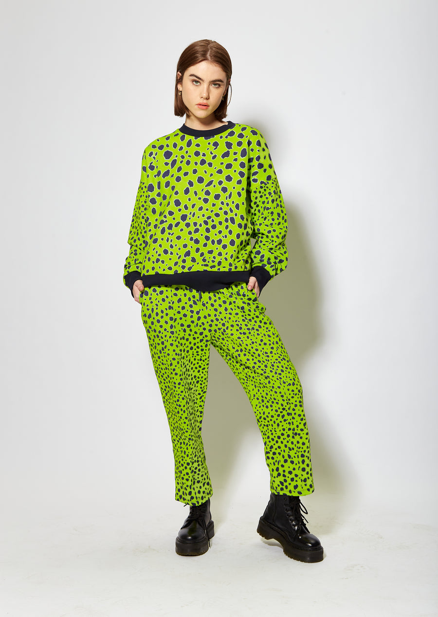 House of Holland vivid cheetah print sweatshirt