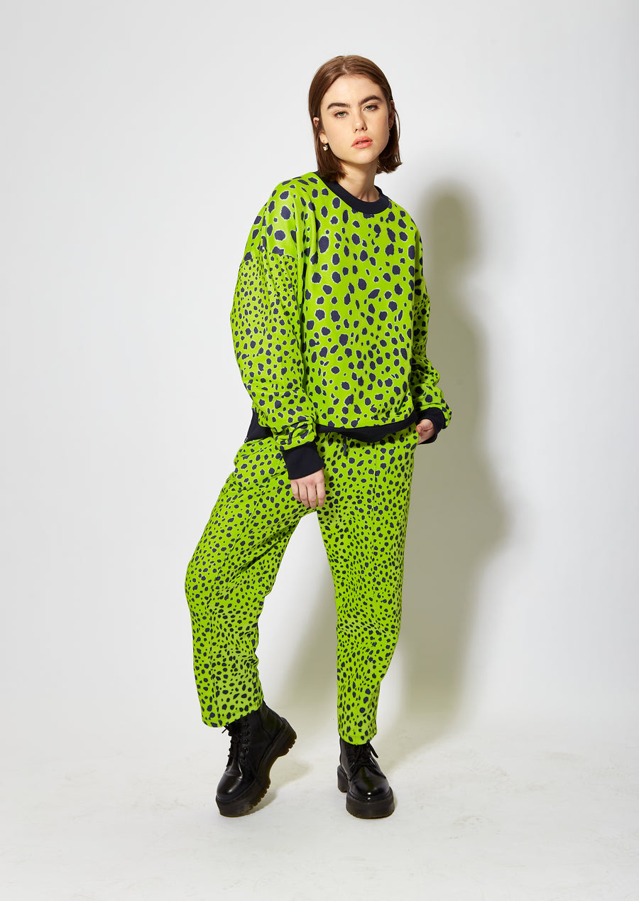 House of Holland vivid cheetah print sweatshirt