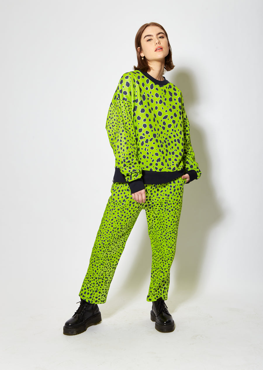 House of Holland vivid cheetah print sweatshirt