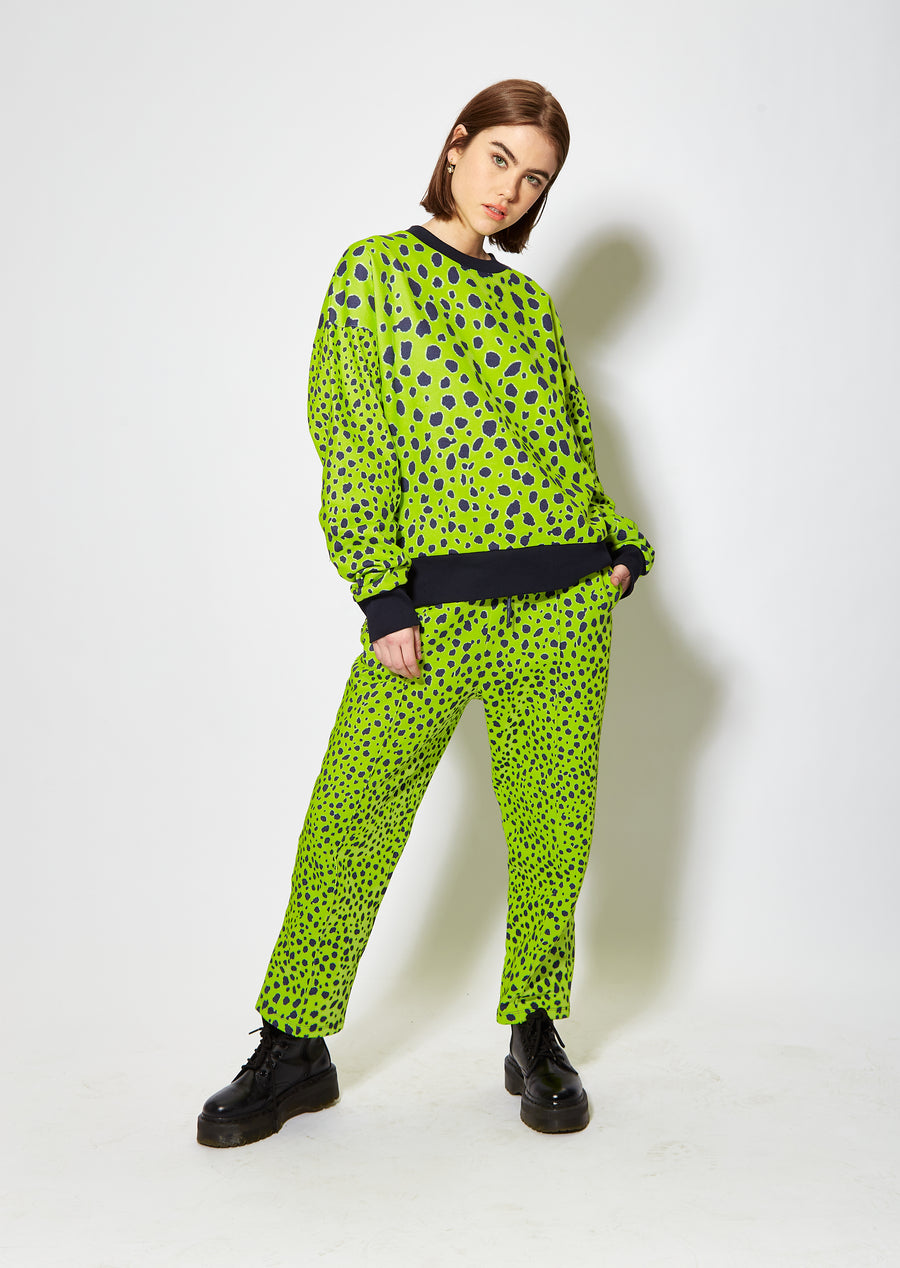 House of Holland vivid cheetah print joggers