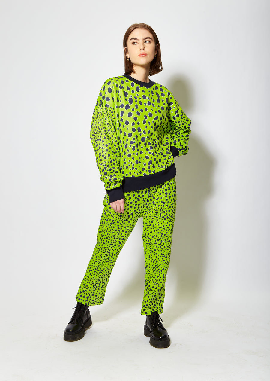 House of Holland vivid cheetah print sweatshirt
