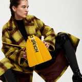 House Of Holland Abstract Shape Cross Body Bag In Teddy Mustard