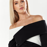 House Of Holland  Off The Shoulder Wrap Top