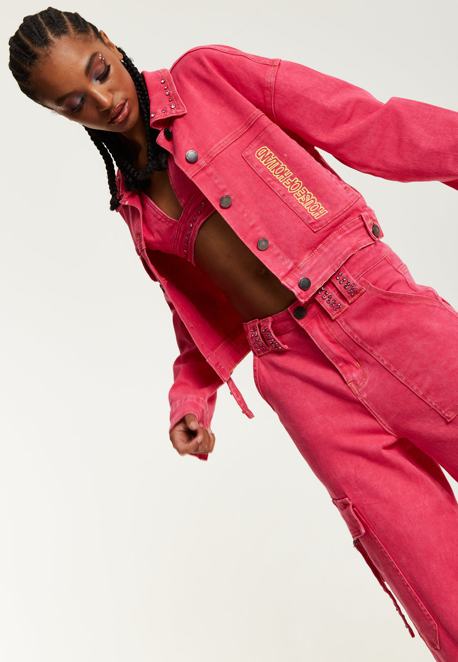 Soft Pink Denim Jacket | maurices
