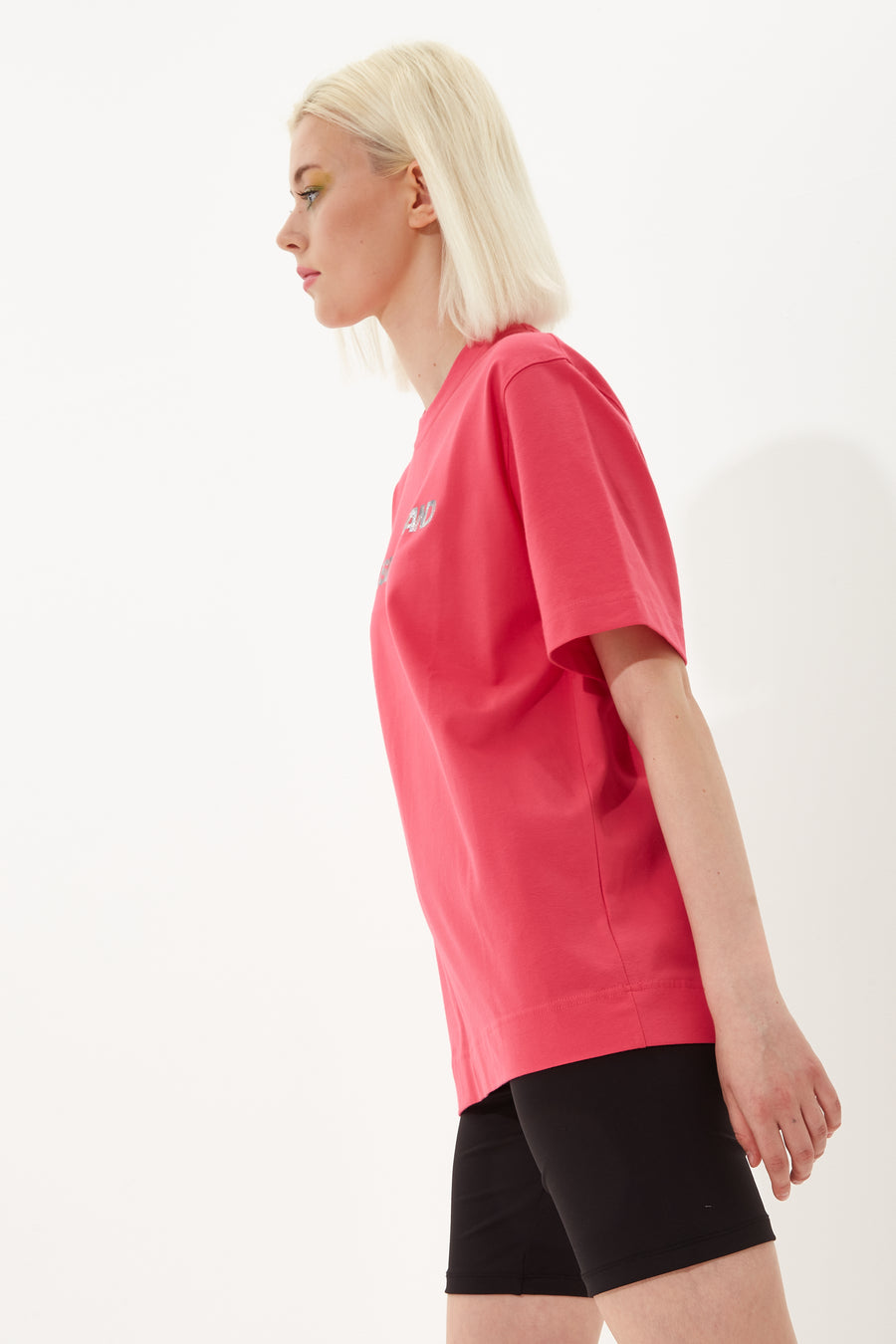 House of Holland Hot Pink Transfer Printed T-shirt