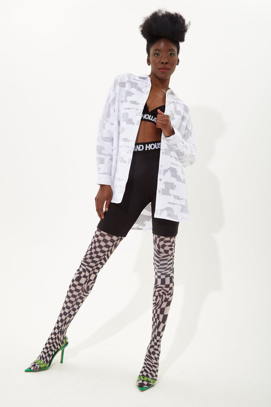HOUSE OF HOLLAND WHITE JACQUARD SHIRT