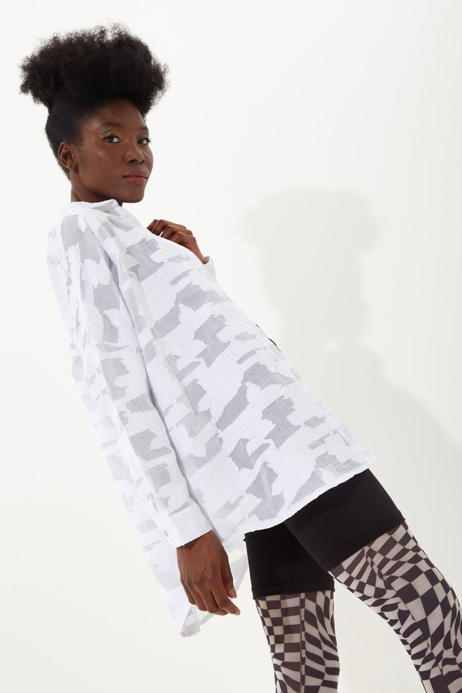 HOUSE OF HOLLAND WHITE JACQUARD SHIRT