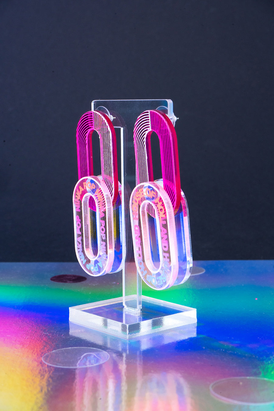 Pink dreamscape earrings