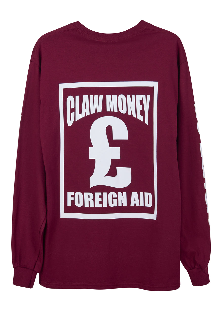 @clawmoney 'Branded Money Man' Long Sleeve Tee