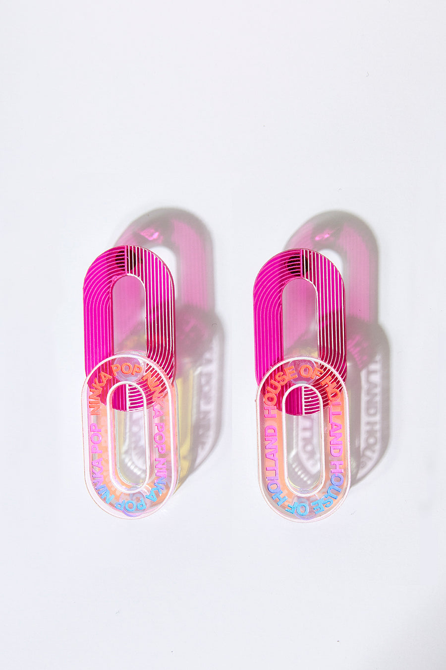 Pink dreamscape earrings