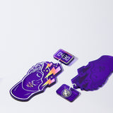 House of Holland Purple Dreaming Boi earrings