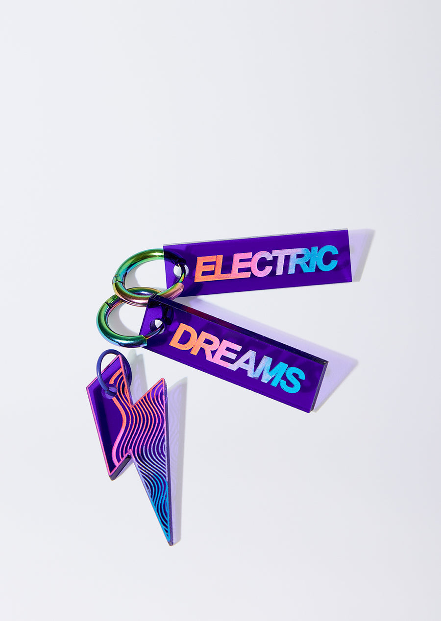 Purple 'Electric Dreams' hoop set