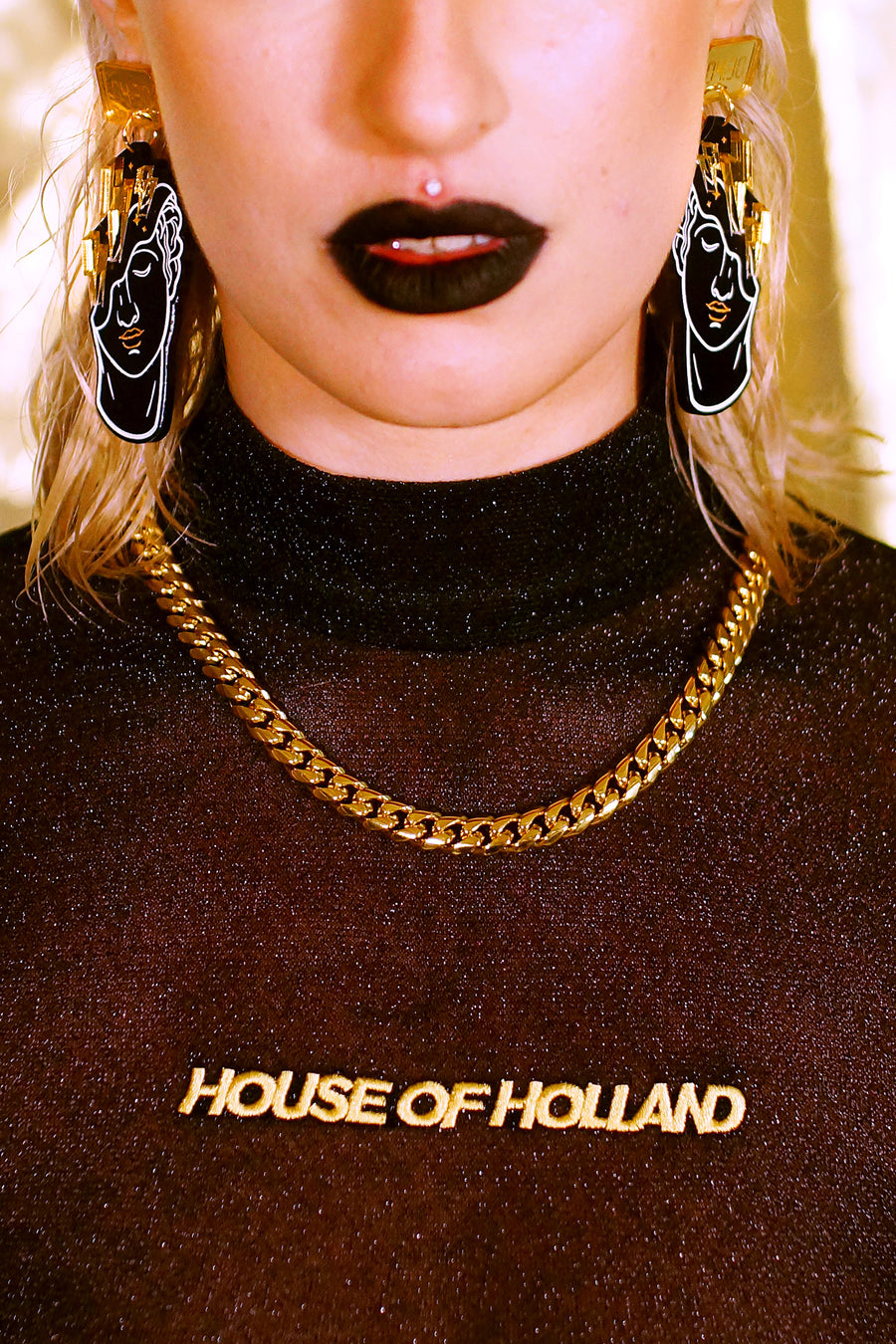 Black Dreaming Boi earrings