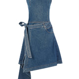 House of Holland Folded Denim Dress