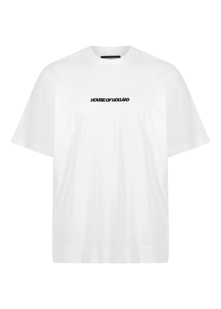 White HOH Oversized Embroidered Tee