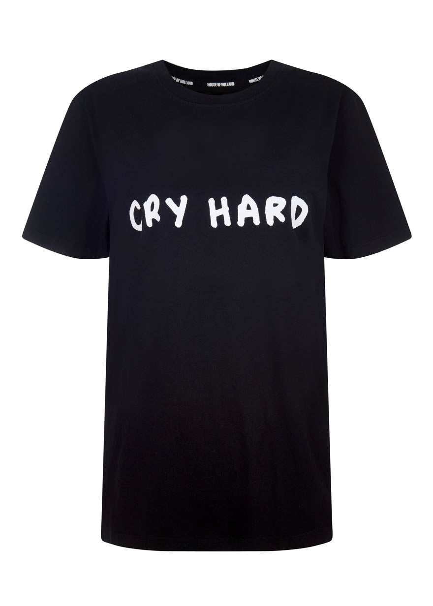 @amberibarreche 'Cry Hard Laugh Harder' tee