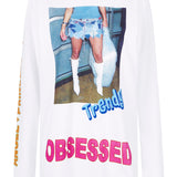 @shesvague 'Obsessed' White Long Sleeve Tee by House of Holland