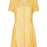 House of Holland Pink And Lime Surfer Dress