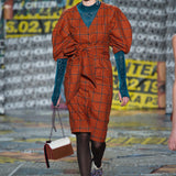 House of Holland Bright Check Safari Midi Dress